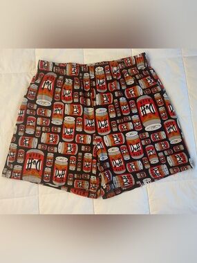 Universal Studios The Simpson’s Duff Beer Can Adult Lounge Shorts Size Small